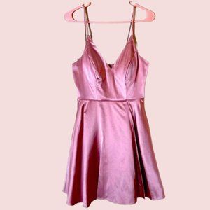 Size 7 Pink Silky Dress